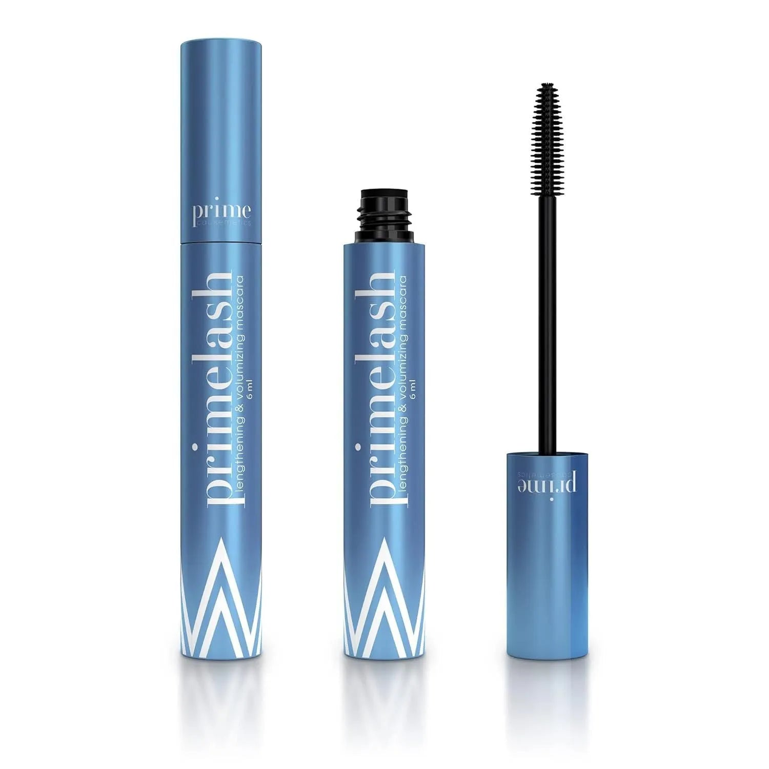Black dual-ended eyelash brush and comb beauty tool with separate brush and comb ends