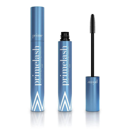Black dual-ended eyelash brush and comb beauty tool with separate brush and comb ends