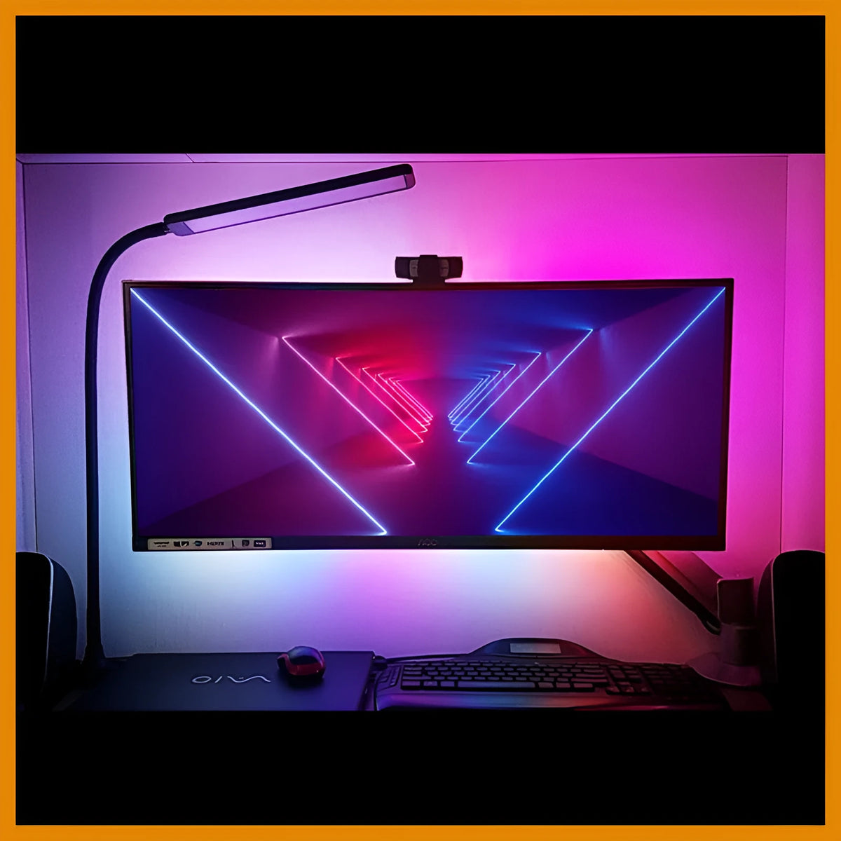 Monitor LCD colour sync LED light belt with 60 LEDs per metre for TV background lighting