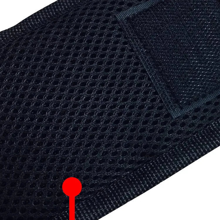 Magnetic wristband tool organiser with 15 grid pocket design, featuring Oxford cloth construction and Velcro strap adjustment for home decoration, electrician work, and DIY projects, available in black, black grey, or blue