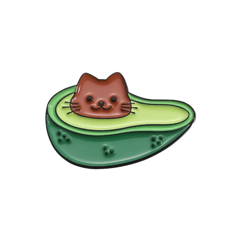 Zinc alloy cartoon fruit brooch in various colours, approximately 2-3 cm, for decorative use on jackets and bags