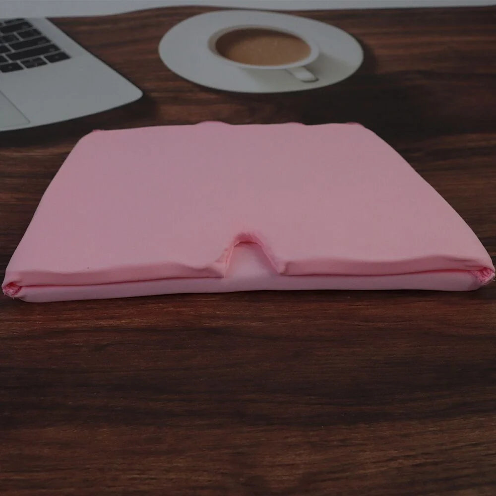 Cold Therapy Migraine Relief Hat in black and pink with soft gel design for headache relief