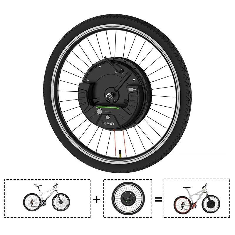 Yunzhilun micro-power bicycle battery with alloy hub for 26-inch wheels and lithium cells