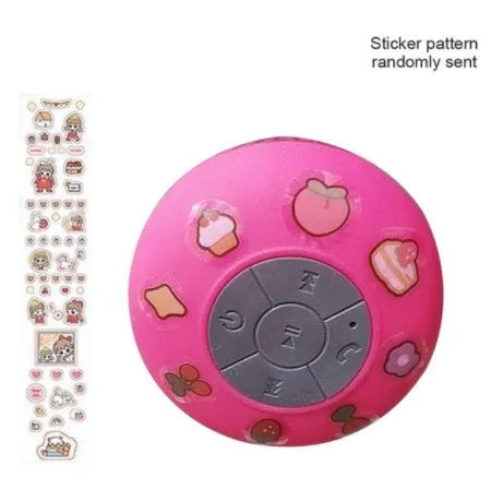 Small waterproof Bluetooth speaker with suction cup in various colours
