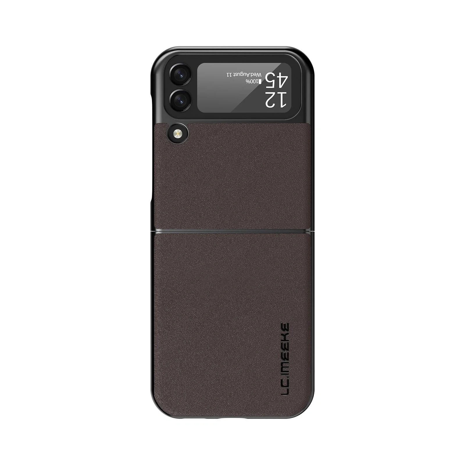Samsung Galaxy Z Flip3 leather phone case with frosted finish in multiple colors
