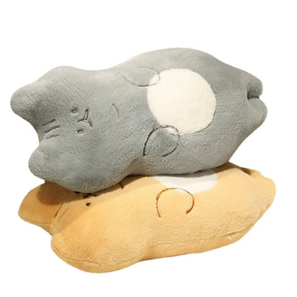 70cm cartoon cat plush toy in lying and standing poses with five colour variations