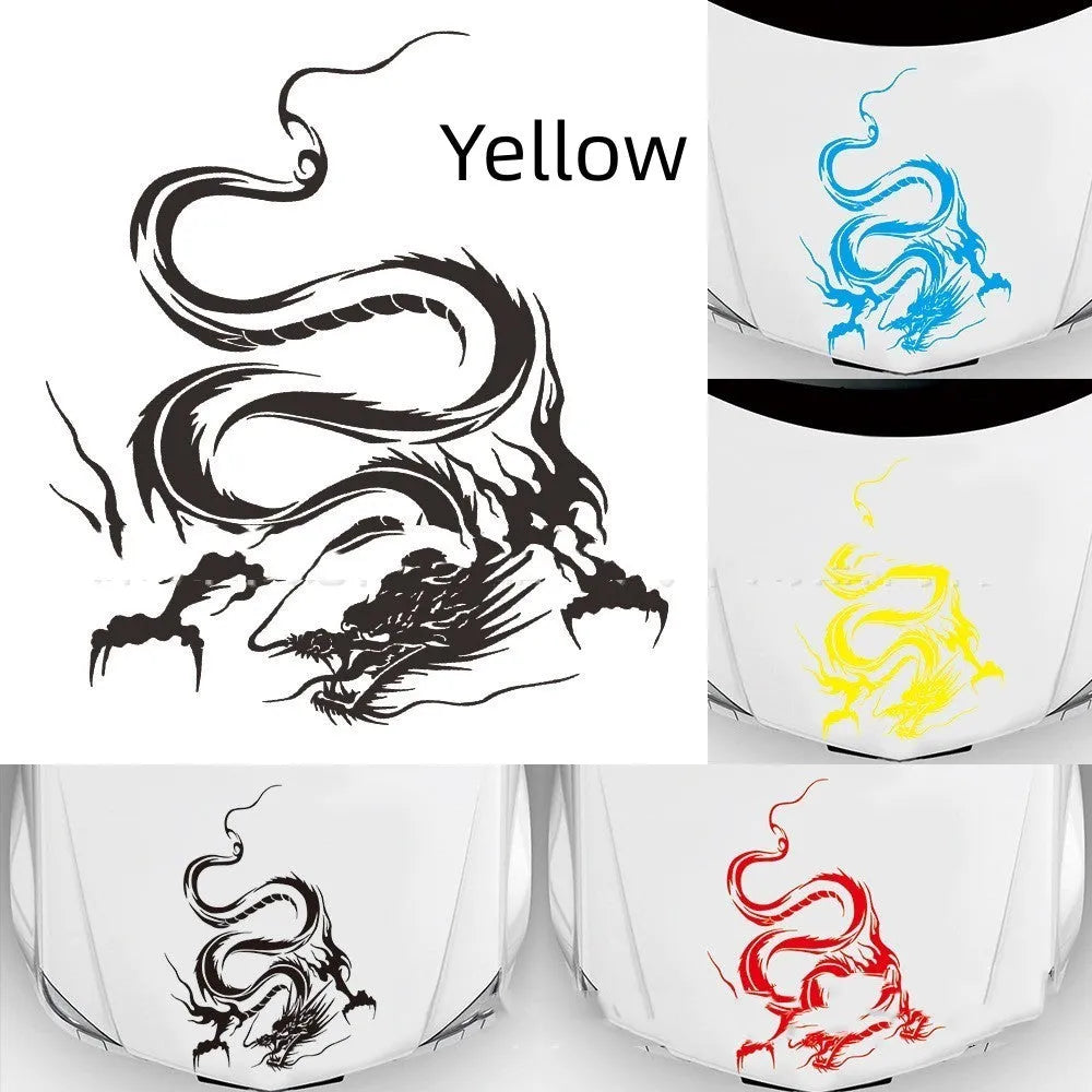 50x36 cm dragon design car body sticker on PET film for front end vehicle modification