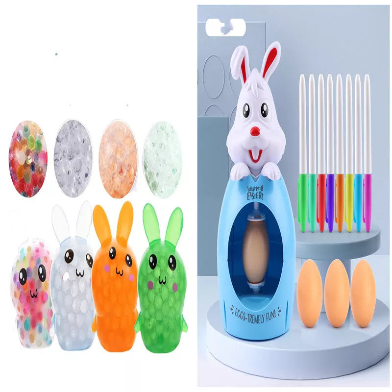 Easter egg decoration kit for kids with sound and light features, safe and non-toxic