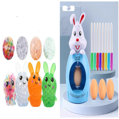 Easter egg decoration kit for kids with sound and light features, safe and non-toxic