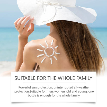 60g sunscreen cream container for UV protection with ethyl hexyl methoxycinnamate and orelin