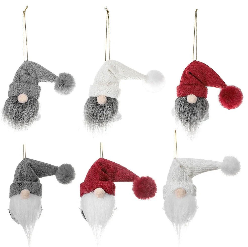 Wrought iron Christmas bell decorations with cloth accents in six colour variations