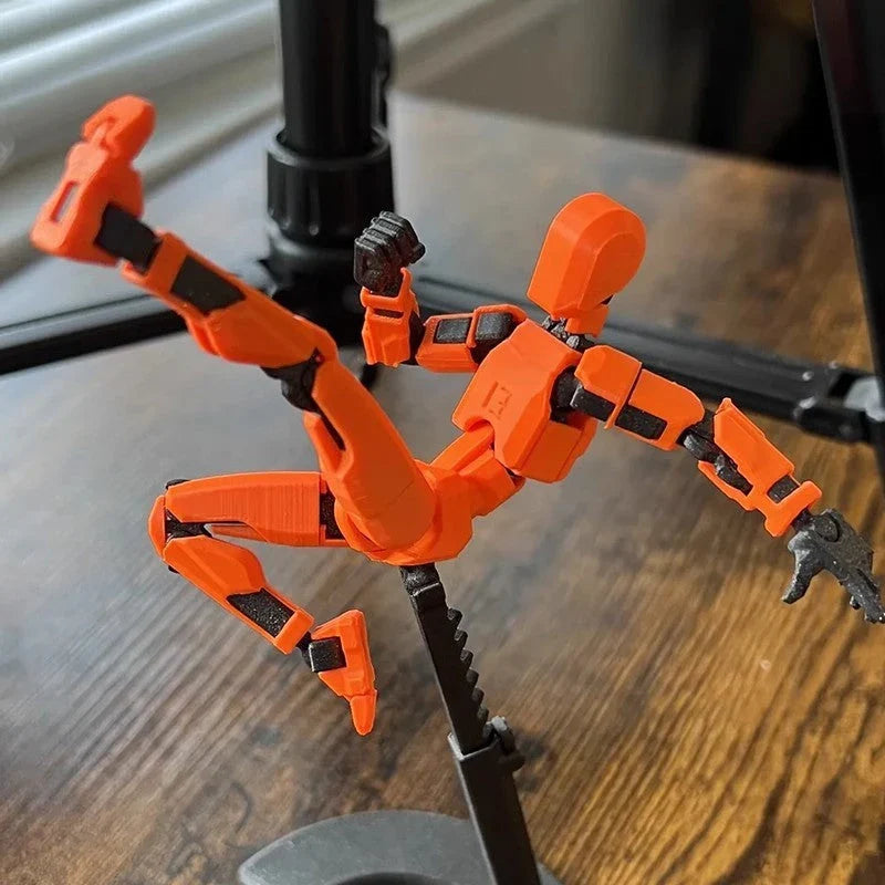 Versatile multi-jointed robotic action figure with customizable posing and design capabilities