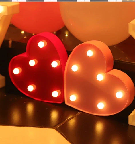 Luminous LED Letter Number Night Light with remote control for weddings and parties