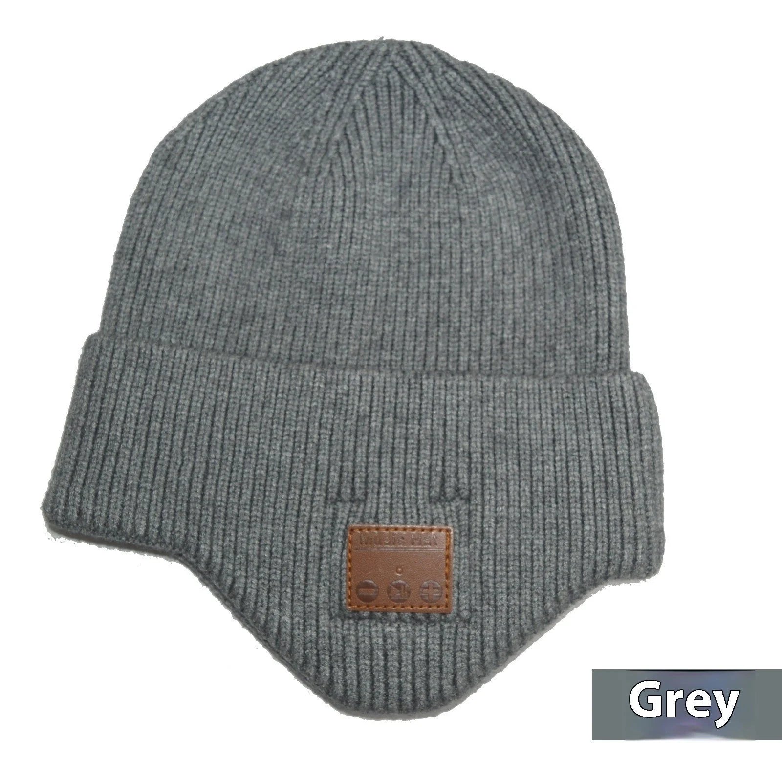 Warm Knit Bluetooth Beanie in various colors with USB charging cable