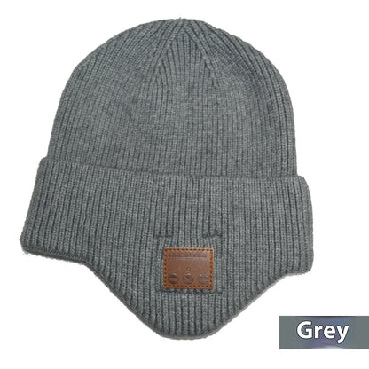 Warm Knit Bluetooth Beanie in various colors with USB charging cable