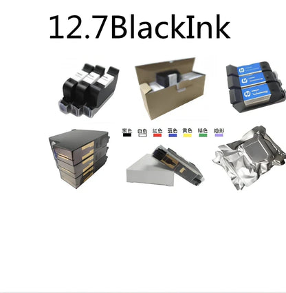 Hand-held inkjet printer with 12.7mm print head, black ink, dimensions 100x120x200mm for industrial marking