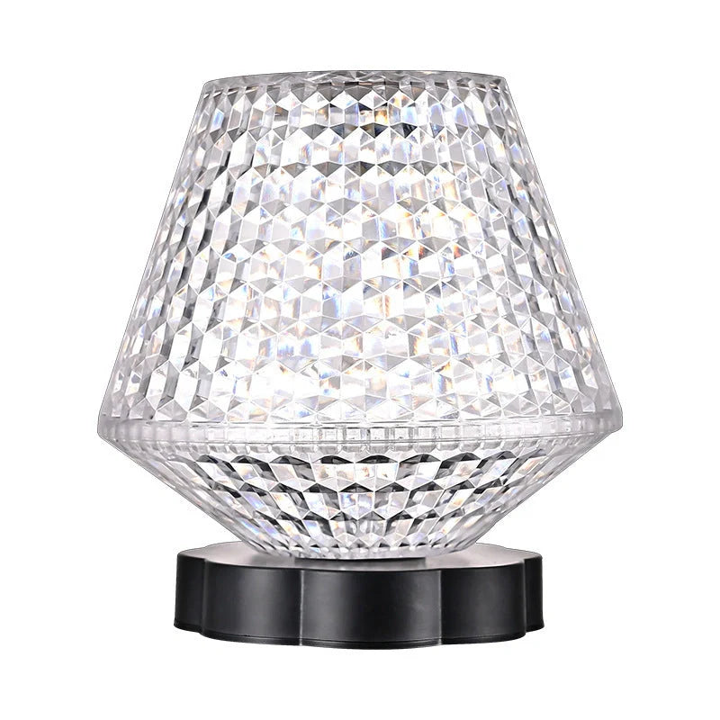 Diamond Crystal Lamp with USB touch sensor and elegant crystal design