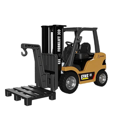 1:64 scale alloy Bluetooth remote control forklift model with obstacle accessories