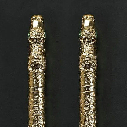 Embossed metal business pen in ancient silver or gold finish for office use and corporate gifting