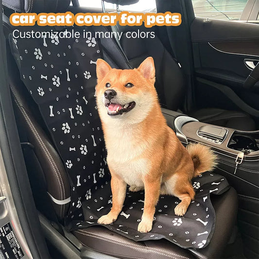 Waterproof Oxford cloth pet car seat cover for dogs and cats, available in multiple colors