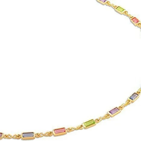 Geometric coloured glass pendant on an adjustable silver-tone alloy chain, modern women's necklace.