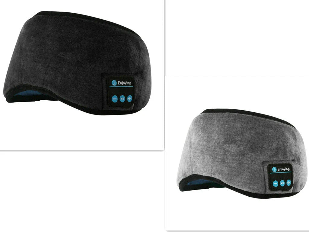 Wireless Bluetooth 5.0 Sleep Headphones with Plush Sleep Mask and Music Player