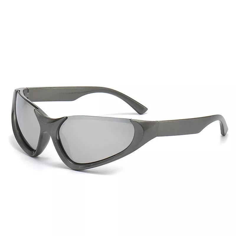 Millennium Future Punk Sunglasses for men in various colors, featuring a simple European and American style with a futuristic edge.