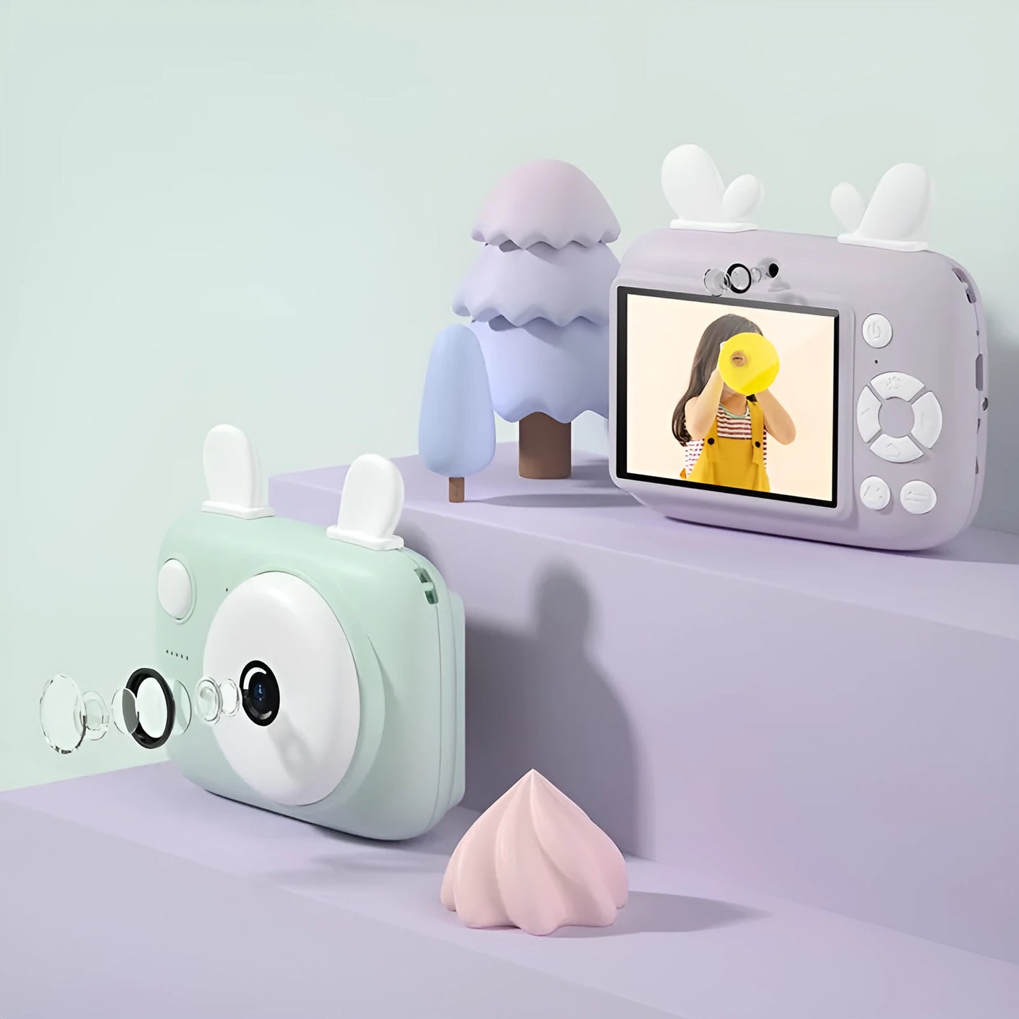 A2 kids digital camera in assorted colours with 2.4-inch screen and dual lenses