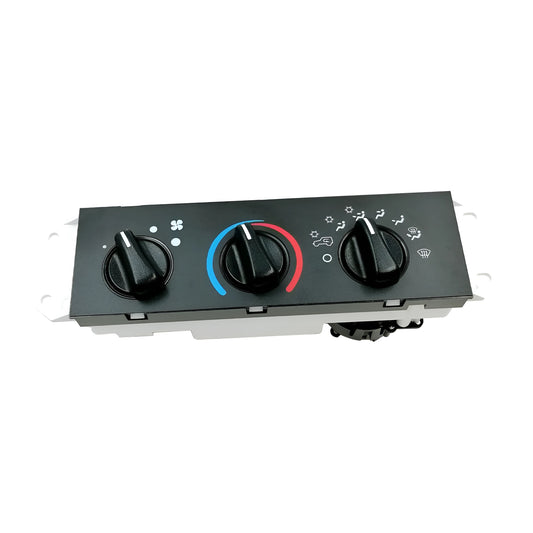 Black Jeep Wrangler air conditioning control switch panel for 2005-2006 models, OE 55056558AA
