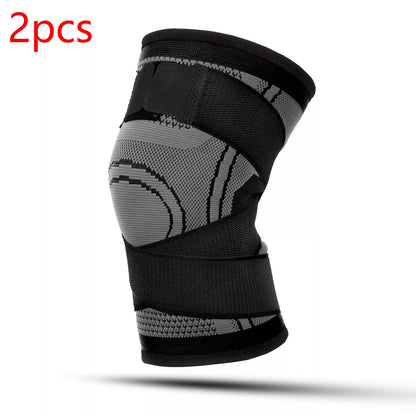 Breathable mountaineering kneecap for outdoor sports protection in green, orange, and black