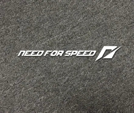 Need For Speed inspired vinyl car decal for windshield or side window application