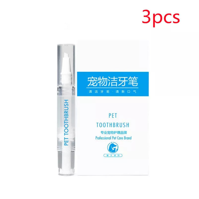 Pet Toothbrush Pen for dogs with breath freshening formula, easy-to-use dental care tool