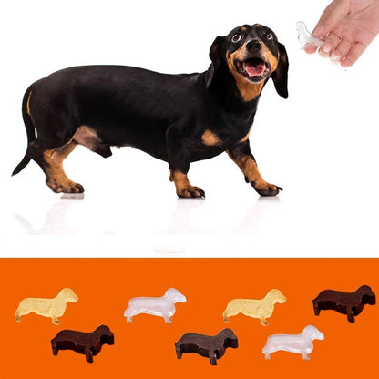 Orange silicone ice mould with 12 animal-shaped compartments for making decorative ice cubes