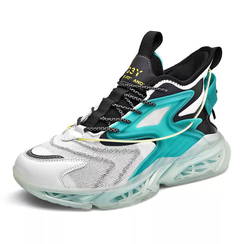 Korean Men's Sports Casual Shoes with breathable mesh upper and durable rubber sole