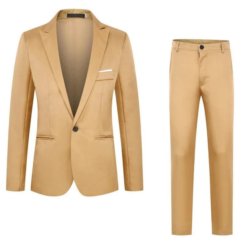 Men's acetate fibre wedding tuxedo jacket in loose fit, available in eight colours like wine red and sizes up to 5XL