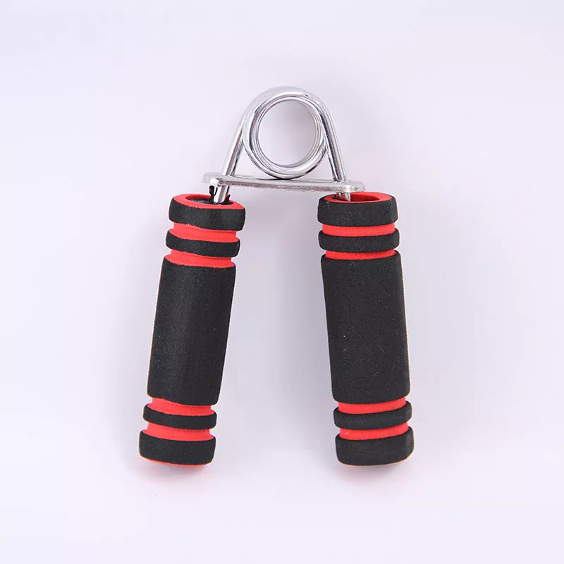 Type A Men's Finger Trainer with two-tone sponge grip in red, blue, orange, and emerald green