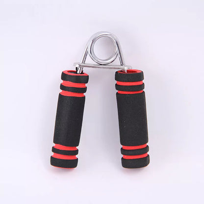 Type A Men's Finger Trainer with two-tone sponge grip in red, blue, orange, and emerald green