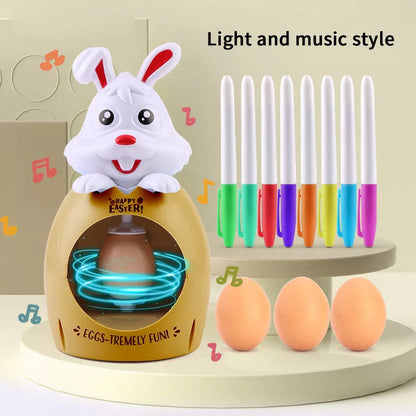 Easter egg decoration kit for kids with sound and light features, safe and non-toxic