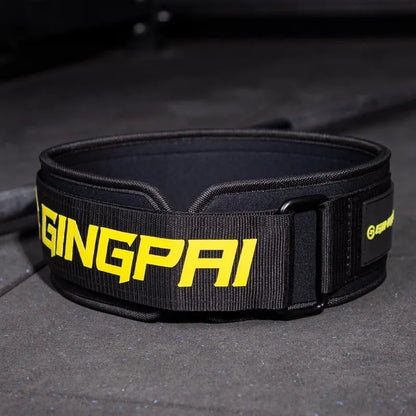 Abdominal exercising band in Army Green colour, adjustable for waist support during squats and weightlifting