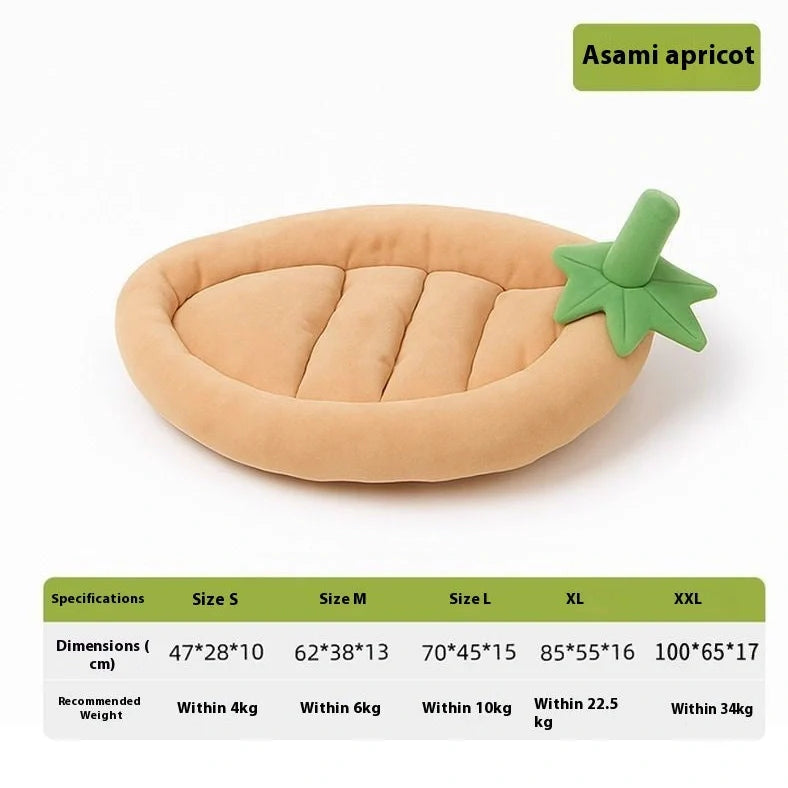 Universal removable washable dog mat in eggplant pet pad-brown colour showing cloth texture and rectangular shape