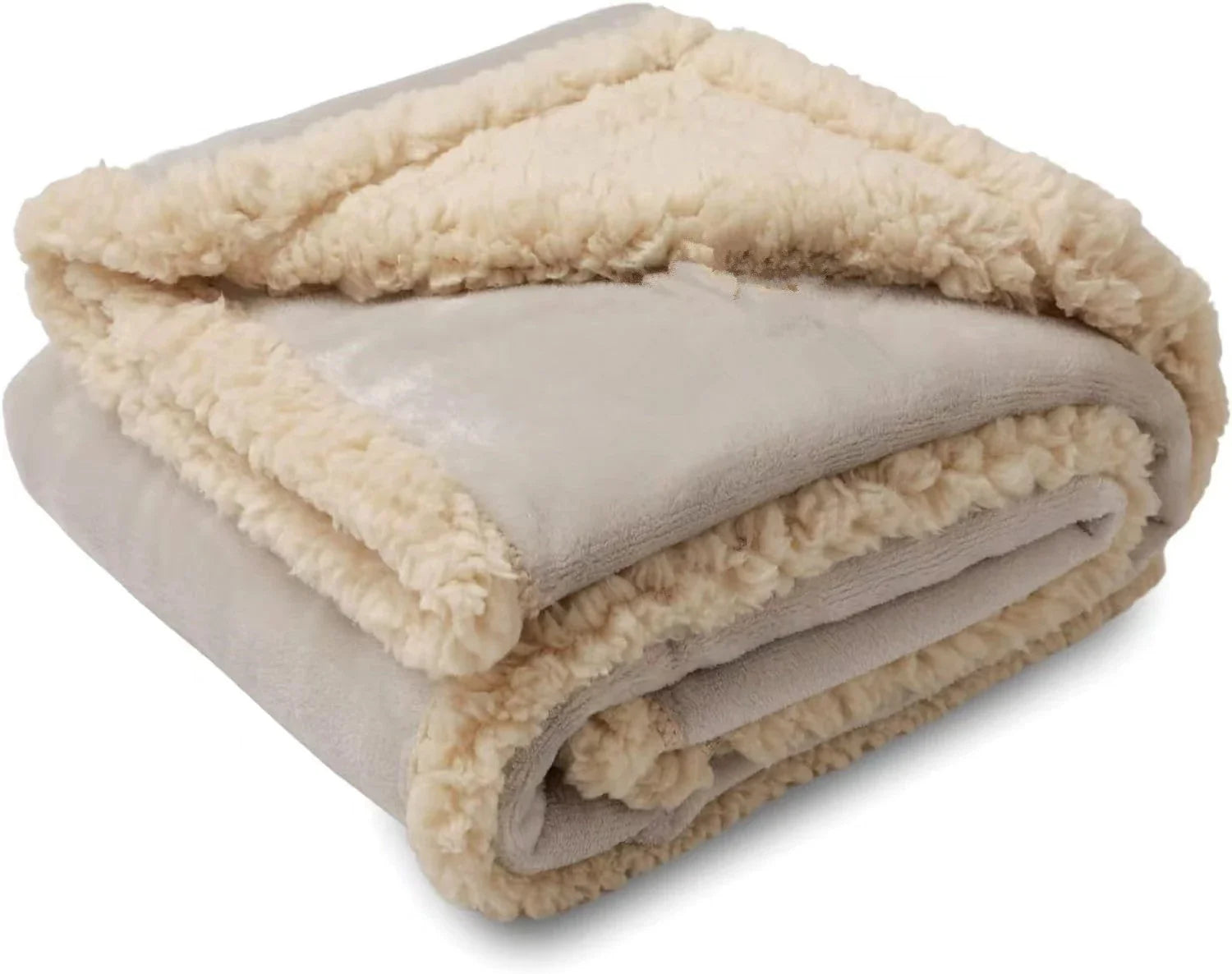 Cozy pet blanket made from soft flannel, wool, and sherpa in various colors and sizes
