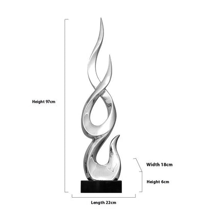 Festival high-rise decoration crafts in resin with custom colour options and modern minimalist design