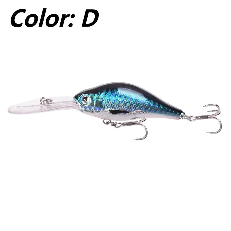 Floating Rock 10.5cm deep diving soft plastic minnow lure in multiple colours for freshwater fishing.