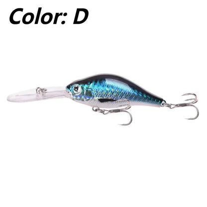 Floating Rock 10.5cm deep diving soft plastic minnow lure in multiple colours for freshwater fishing.