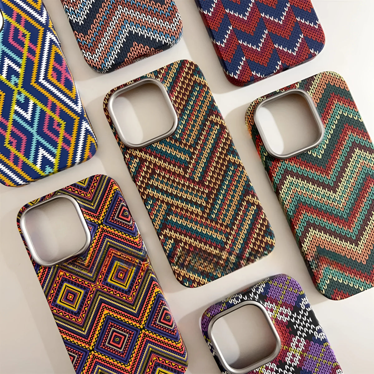 Kevlar skin feeling hard PC phone case with micro relief and magnetic suction for iPhone 12-15 Pro Max.