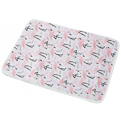 Cotton cartoon waterproof baby changing pad with multiple patterns