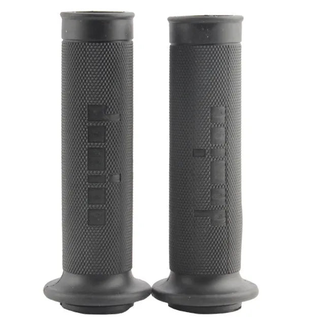 Motorcycle handle gel grips in various colours showing 22mm and 24mm inner diameter options