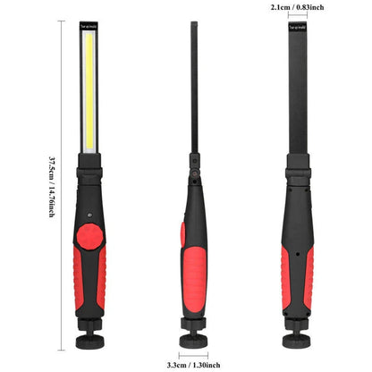 Versatile Magnetic LED Worklight with Adjustable Brightness and Rotatable Light Bar