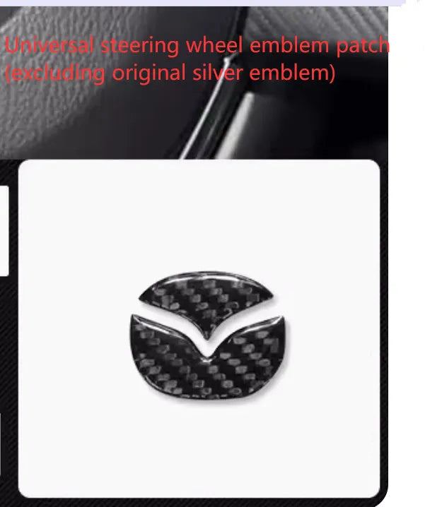 Aluminium alloy steering wheel decorative stickers in brushed red, silver, and blue transparent button designs