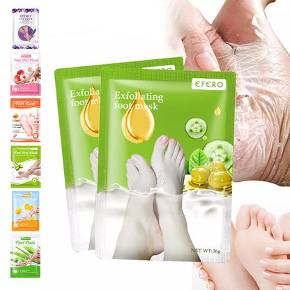 Exfoliating foot mask socks for dead skin removal and heel whitening, 2024 model
